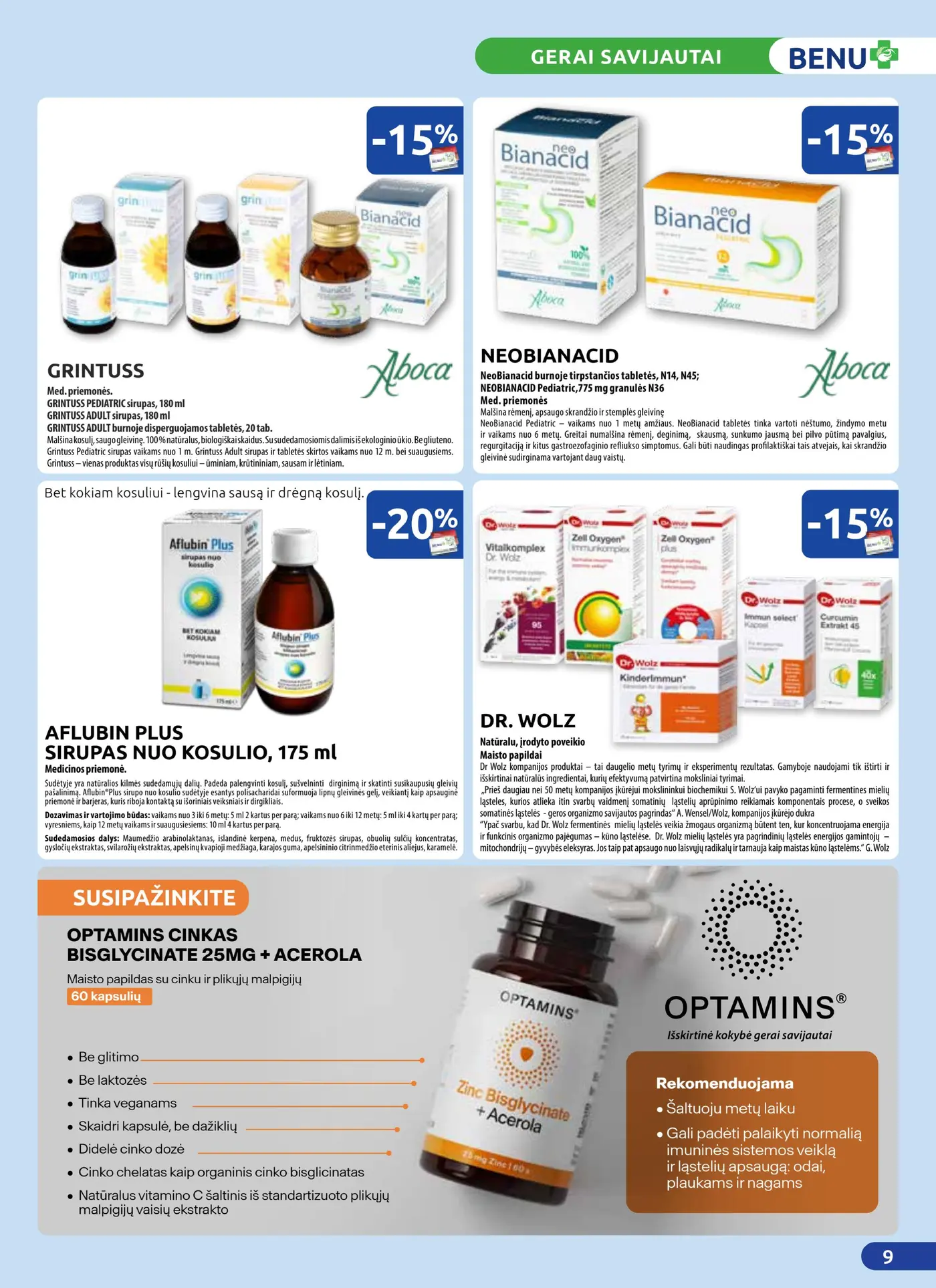 Benu mėnesio leidinys – 9 puslapis