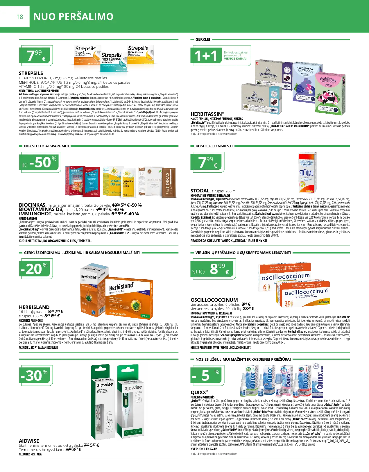 Norfos vaistinės spalio mėnesio leidinys – 18 puslapis