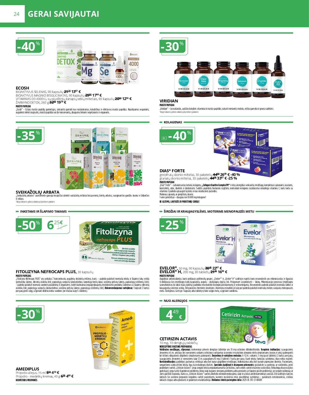 Norfos vaistinės spalio mėnesio leidinys – 24 puslapis