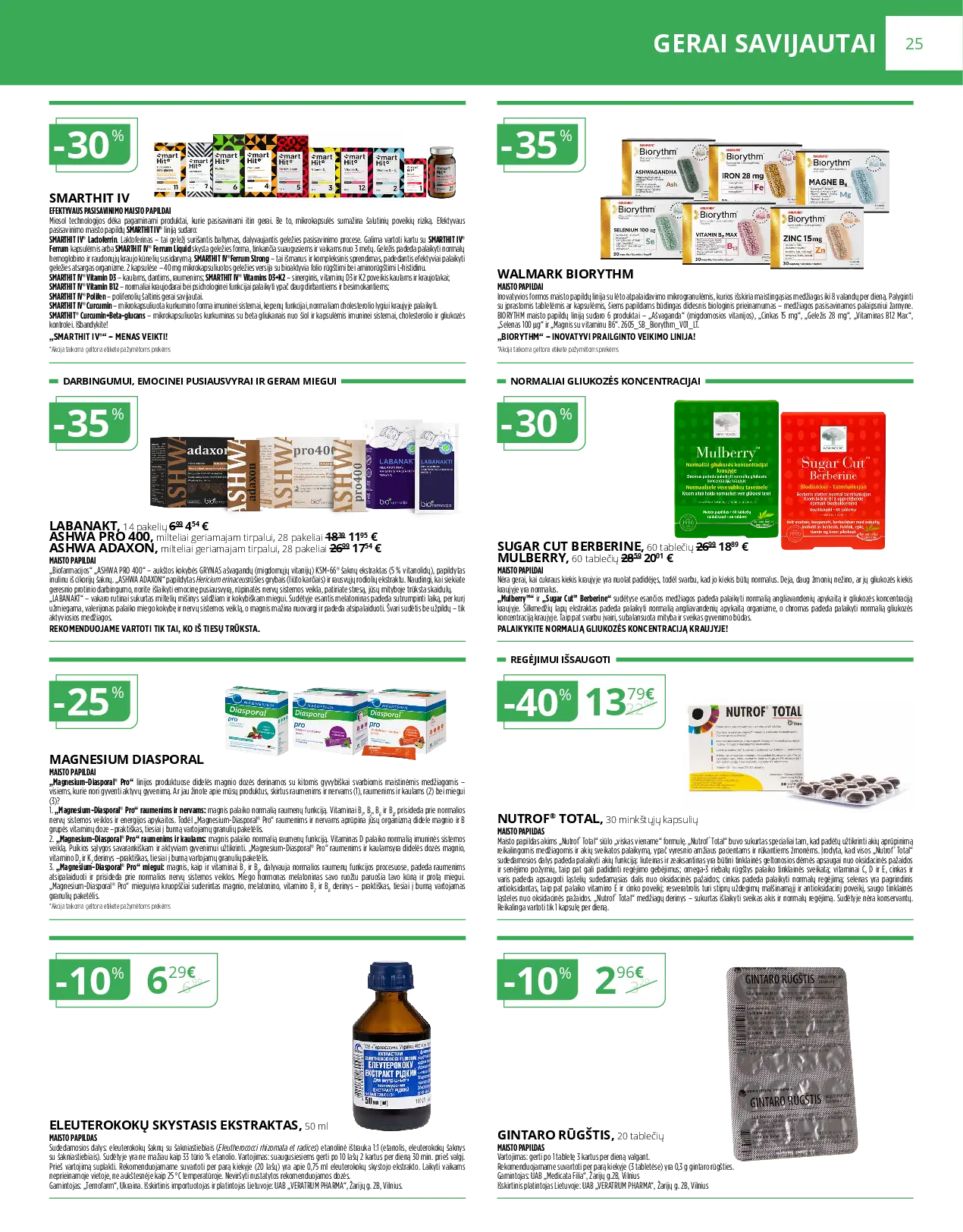 Norfos vaistinės spalio mėnesio leidinys – 25 puslapis