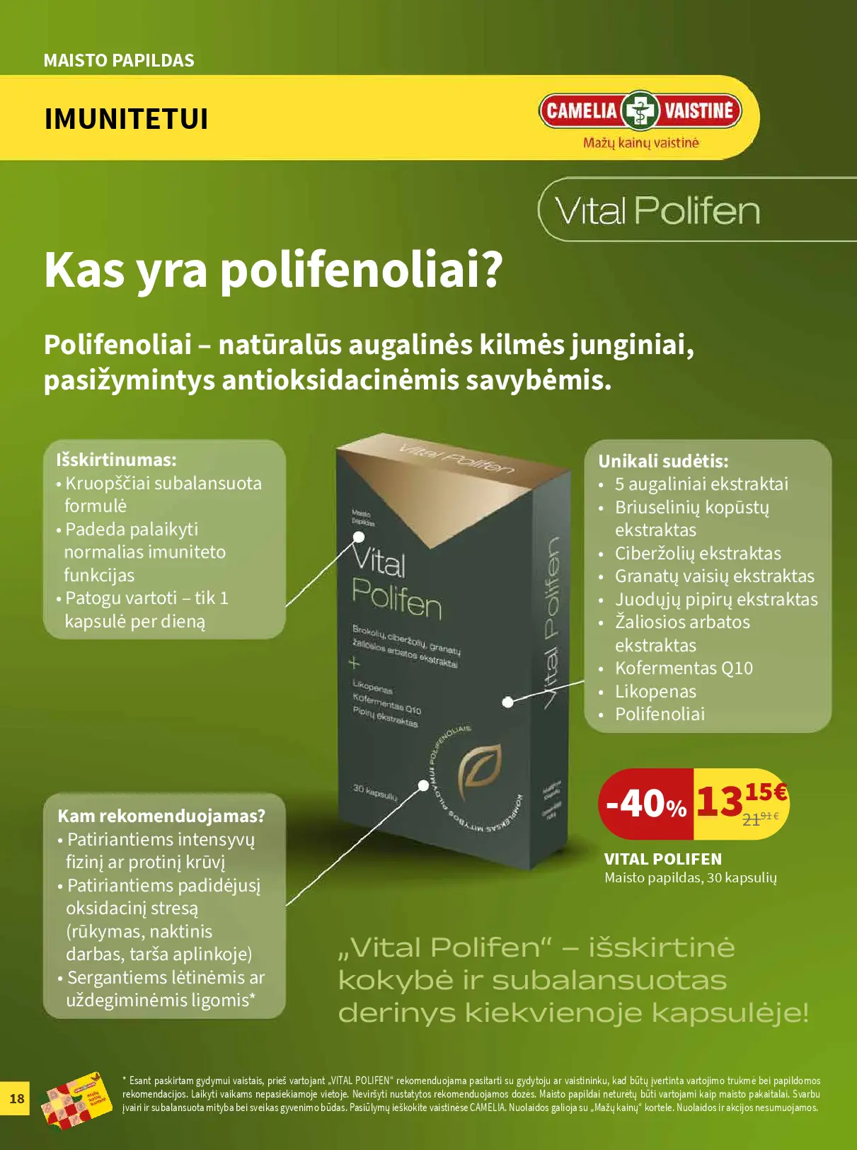Camelia vaistinės leidinys „Kartu vienas dėl kito“ – 18 puslapis