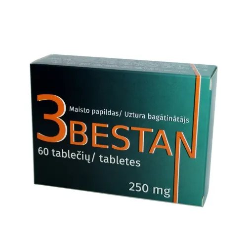3BESTAN, 250 mg tabletės N60