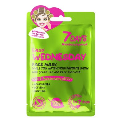 7DAYS LENGVAS TREČIADIENIS, kaukė veidui, 28 g