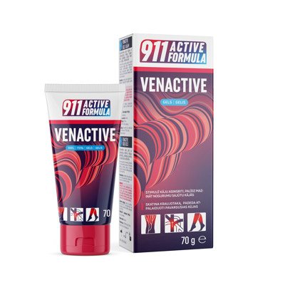 911 ACTIVE FORMULA VENACTIVE, kojų gelis, 70 g