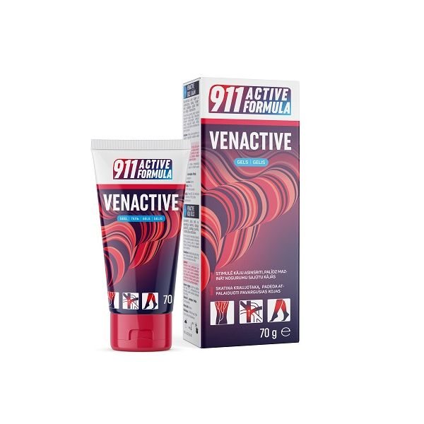 911 kojų gelis ACTIVE FORMULA VENACTIVE, 70 g