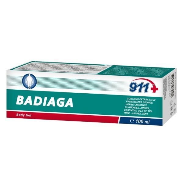 911 kūno gelis BADIAGA, 100 ml