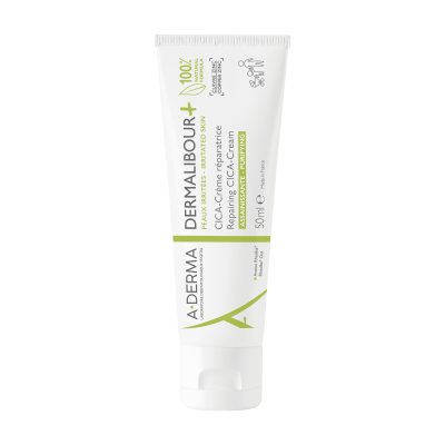 A-DERMA atstatomasis intensyvios priežiūros kremas sudirgusiai veido ir kūno odai DERMALIBOUR+, 50 ml