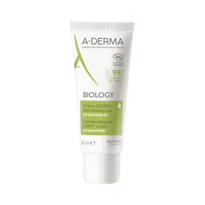 A-DERMA dermatologinis ekologiškas drėkinamasis kremas BIOLOGY LIGHT, 40 ml