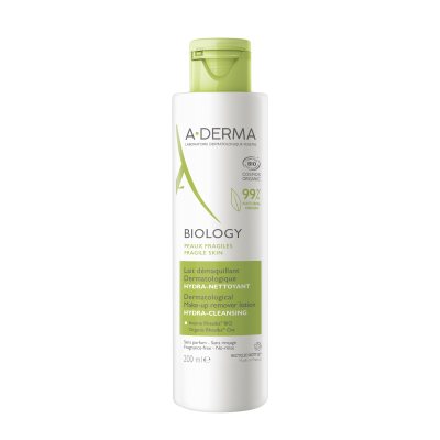 A-DERMA dermatologinis ekologiškas makiažo valiklis BIOLOGY, 200 ml