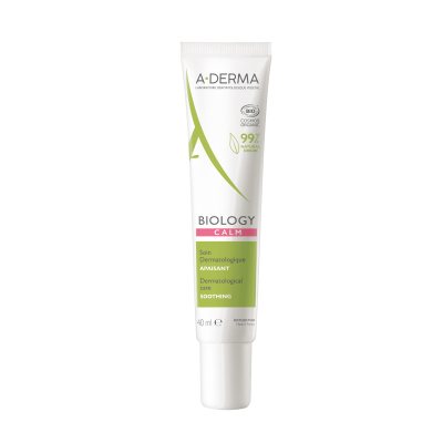 A-DERMA dermatologinis ekologiškas raminamasis kremas BIOLOGY CALM, 40 ml