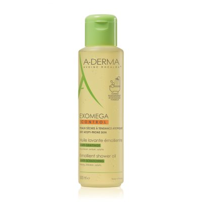 A-DERMA dušo aliejus - emolientas sausai, atopinei veido bei kūno odai EXOMEGA CONTROL, 500 ml