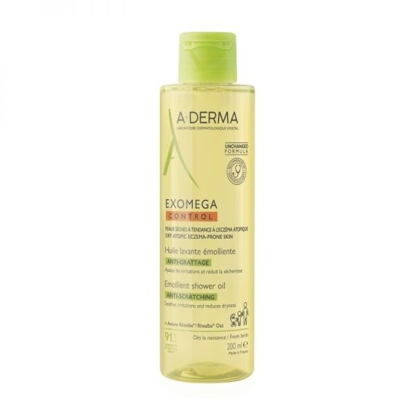 A-DERMA EXOMEGA CONTROL, dušo aliejus, 200 ml