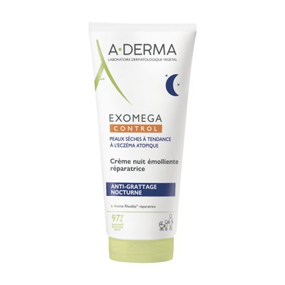 A-DERMA EXOMEGA CONT., naktinis kremas emolientas, 1 vnt., 200 ml