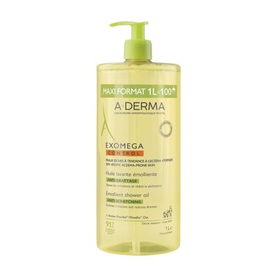 A-DERMA EXOMEGA CONTROL, dušo aliejus, 1 vnt., 1 l