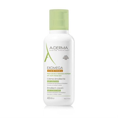 A-DERMA EXOMEGA CONTROL, kremas-emolientas sausai, į atopinį dermatitą linkusiai odai, 400 ml