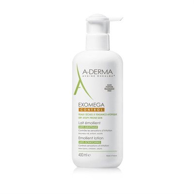 A-DERMA EXOMEGA CONTROL, losjonas-emolientas sausai, į atopinį dermatitą linkusiai odai, 400 ml