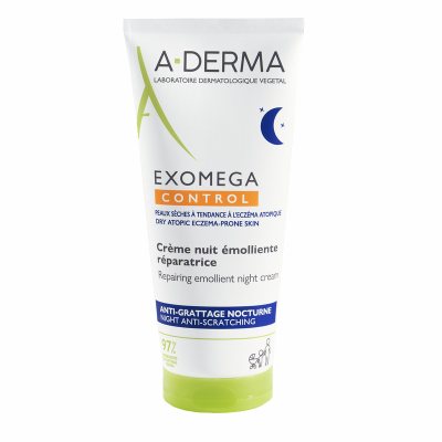 A-DERMA EXOMEGA CONTROL naktinis kremas emolientas, 200 ml