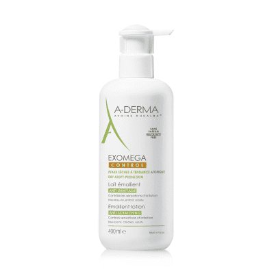 A-DERMA lengvos tekstūros losjonas-emolientas sausai, atopinei odai EXOMEGA CONTROL, 400 ml