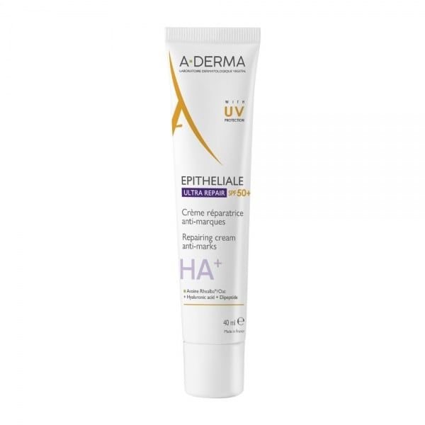A-DERMA ultra stipraus poveikio atstatomasis kremas EPITHELIALE AH, SPF50, 40 ml