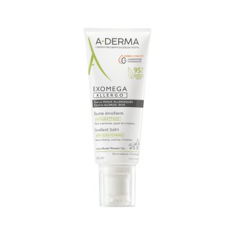 A-DERMA veido ir kūno balzamas-emolientas sterilioje pakuotėje sausai, alergiškai, atopinei odai EXOMEGA ALLERGO, 200 ml
