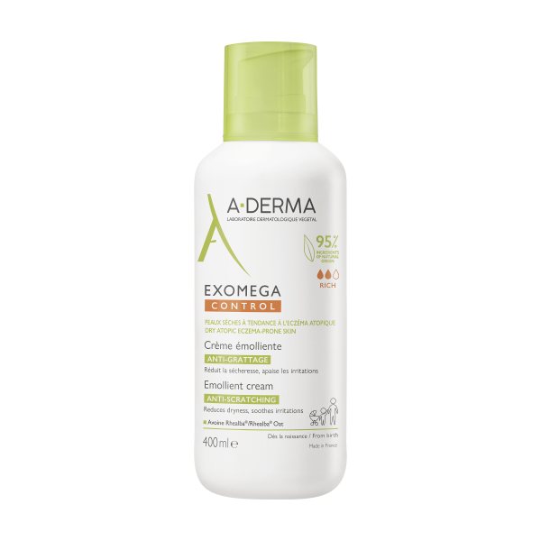 A-DERMA veido ir kūno kremas-emolientas EXOMEGA CONTROL, 400 ml