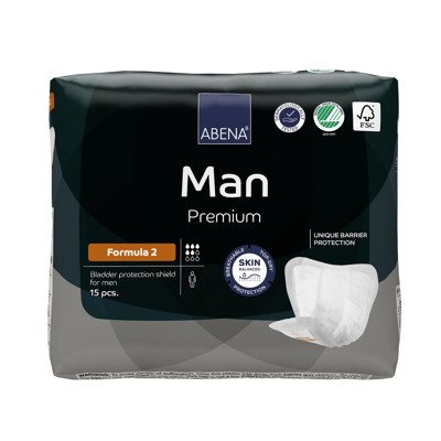 ABENA MAN FORMULA 2, įklotai vyrams, 15 vnt
