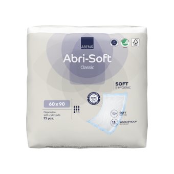 ABENA paklotai ABRI-SOFT, 25 vnt., 60 x 90 cm