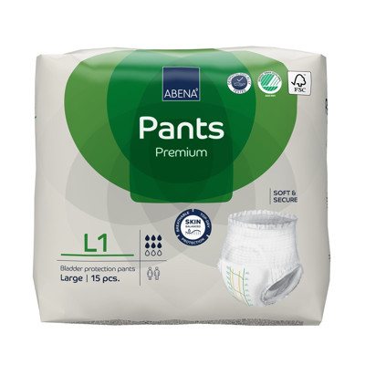 ABENA PANTS L1 PREMIUM, sauskelnės-kelnaitės, 15 vnt
