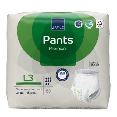 ABENA PANTS L3 PREMIUM, sauskelnės-kelnaitės, 15 vnt