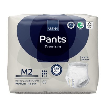 ABENA PANTS M2 PREMIUM, sauskelnės-kelnaitės, 15 vnt