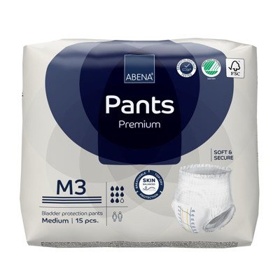 ABENA PANTS M3 PREMIUM, sauskelnės-kelnaitės, 15 vnt