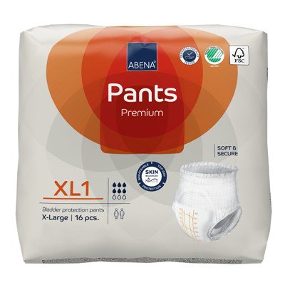 ABENA PANTS XL1 PREMIUM, sauskelnės-kelnaitės, 16 vnt