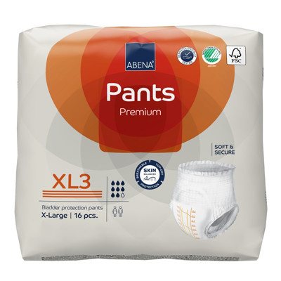 ABENA PANTS XL3 PREMIUM, sauskelnės-kelnaitės, 16 vnt