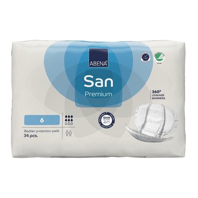 ABENA SAN 6 PREMIUM, įklotai, 34 vnt