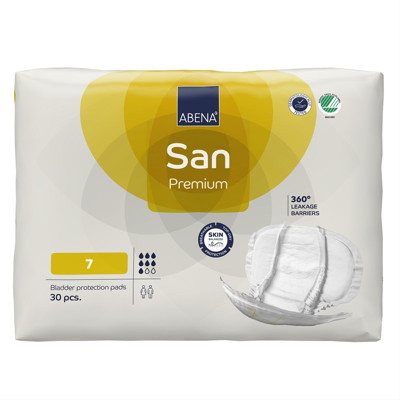 ABENA SAN 7 PREMIUM, įklotai, 30 vnt
