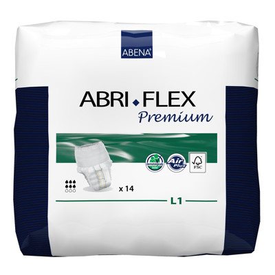 ABRI-FLEX PREMIUM DUAL CORE L1, sauskelnės-kelnaitės, 14 vnt