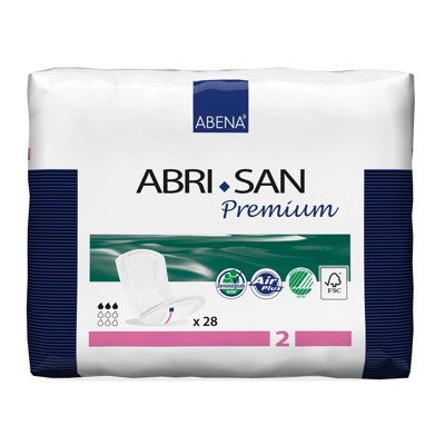 ABRI SAN 2 PREMIUM AIR PLUS, įklotai, 28 vnt