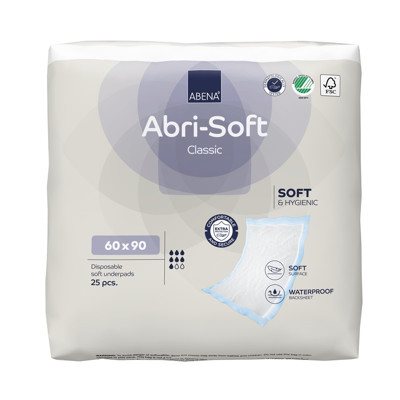 ABRI SOFT CLASSIC, paklotai, 25 vnt., 60 x 90 cm