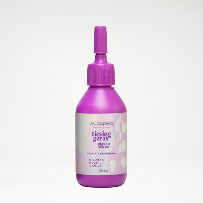 ACappella TIESIOG GERAS plaukų aliejus, DELICATE HELIOTROPE, 35 ml