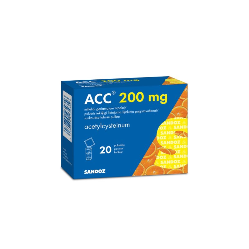 ACC 200mg milt. geriam. tirp. N20, 3 g