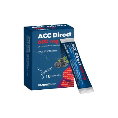 ACC 600 mg geriamieji milteliai paketėlyje N10