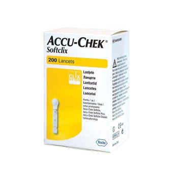 ACCU-CHECK adatėlės SOFTCLIX, 200 vnt., 0.4 mm