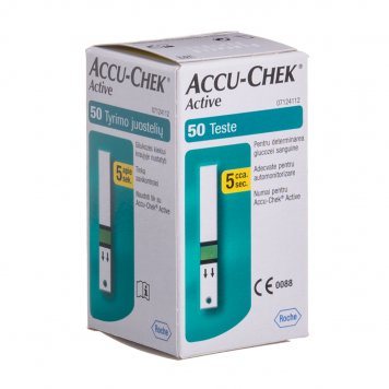 ACCU-CHEK Active Glucose diagnostinės juostelės N50