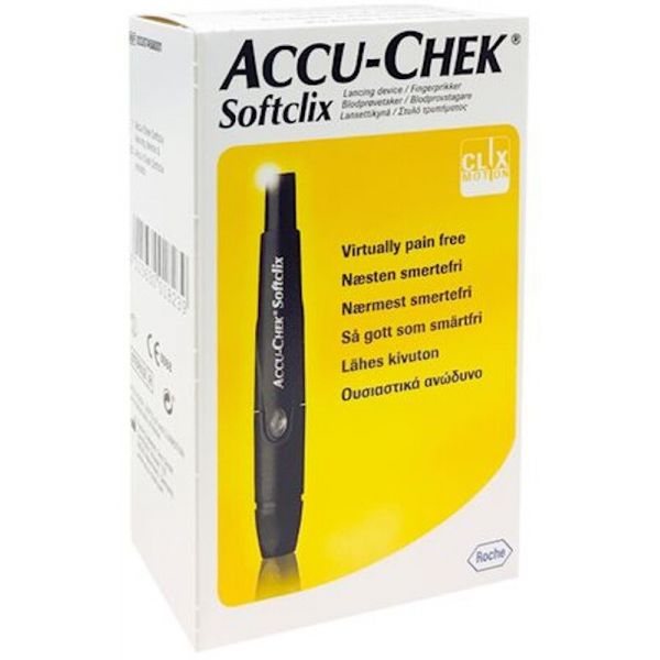 ACCU-CHEK piršto dūrimo prietaisas ir lancetas SOFTCLIX KIT, 1 vnt