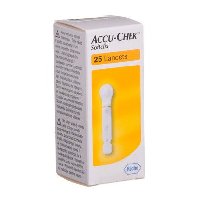 ACCU-CHEK SOFTCLIX, adata-lancetas, 25 vnt