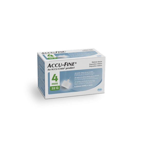 ACCU-FINE adatos PEN NEEDLE, x 4 mm, 100 vnt., 32 g