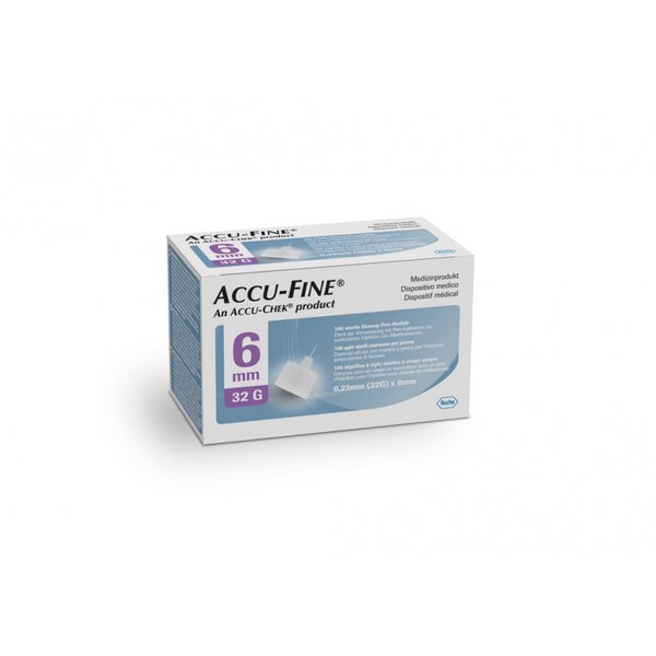 ACCU-FINE adatos PEN NEEDLE, x 6 mm, 100 vnt., 32 mm