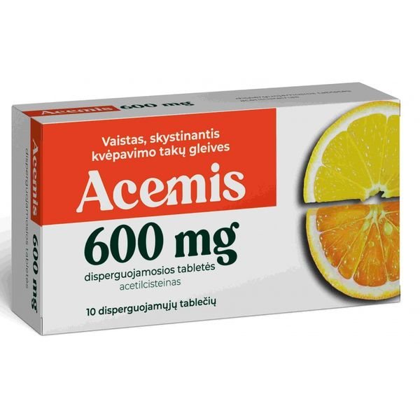 ACEMIS 600 mg disperguojamos tabletės N10