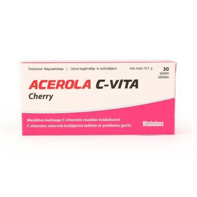 ACEROLA C-VITA CHERRY 30 tablečių