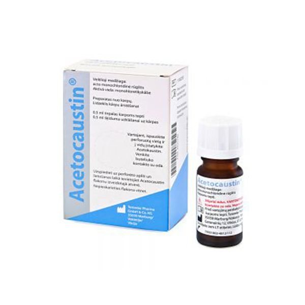 ACETOCAUSTIN medicininė priemonė karpoms, 1 vnt., 0.5 ml